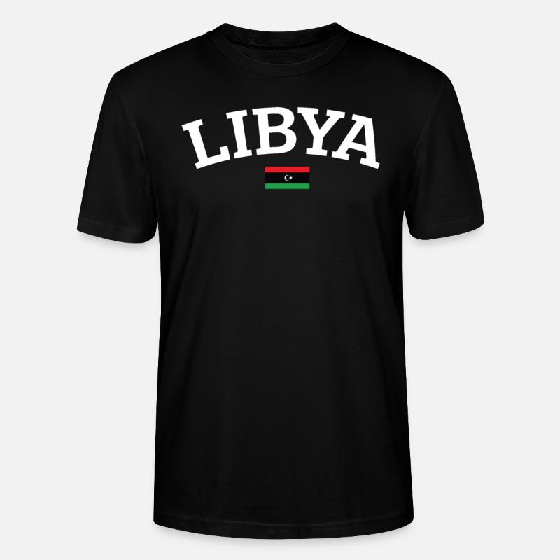 Libyen - Stanley/Stella Unisex Bio-T-Shirt CRAFTER - Schwarz