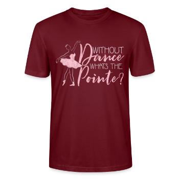 Ballet - T-shirt bio CRAFTER Stanley Stella Unisexe - bordeaux - Devant - Alina (178cm) & Michal (187cm)