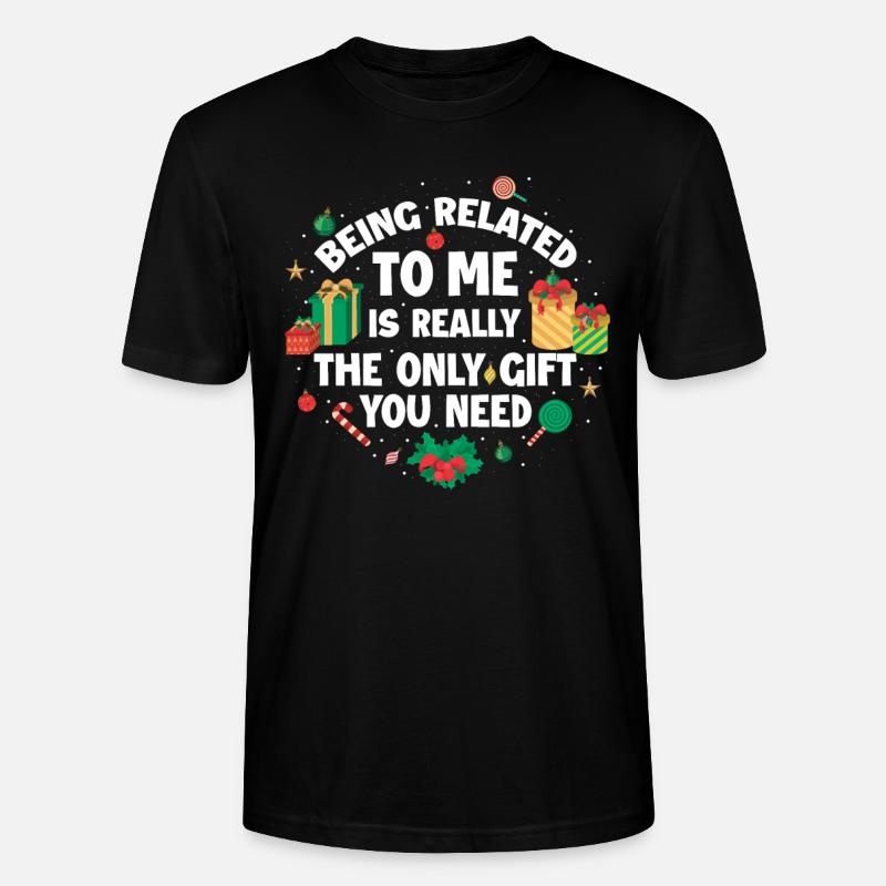 Weihnachten Lustig Weihnachtsgeschenk - Stanley/Stella Unisex Bio-T-Shirt CRAFTER - Schwarz