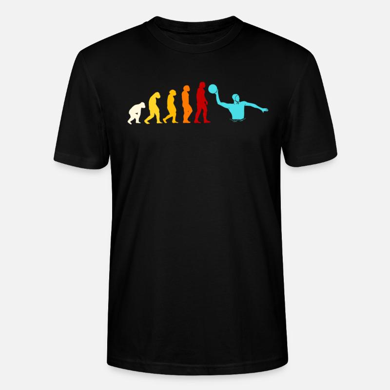 Wasserball Evolution Geschenk - Stanley/Stella Unisex Bio-T-Shirt CRAFTER - Schwarz