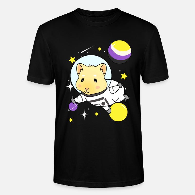 Nonbinary guinea pig Nonbinary Pride - Stanley/Stella CRAFTER Unisex Organic T-Shirt - black