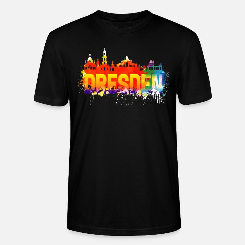 Dresden Sachsen - Stanley/Stella Unisex Bio-T-Shirt CRAFTER - Schwarz