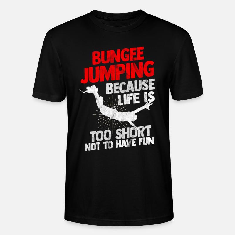 Bungee Jumping - Stanley/Stella Unisex Bio-T-Shirt CRAFTER - Schwarz