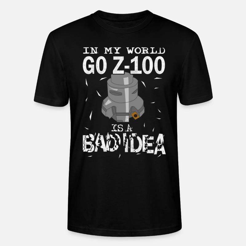 Opérateur de machine de découpe d'occupation de fraiseuse CNC Bad Idea - T-shirt bio CRAFTER Stanley Stella Unisexe - noir