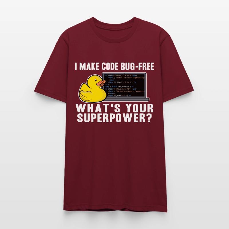 Programmeurs Canard Programmation Debugging Drôle T-shirt bio CRAFTER Stanley Stella Unisexe