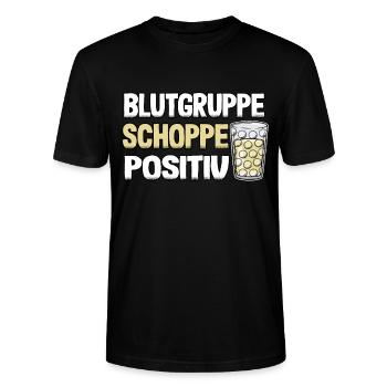 Pfälzer Weinschorle Schorle Lustig Geschenk Pfalz - Stanley/Stella Unisex Bio-T-Shirt CRAFTER - Schwarz - Vorne - Alina (178cm) & Michal (187cm)