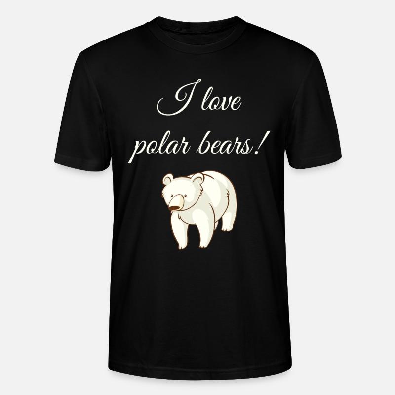 Eisbär Eisbären - Stanley/Stella Unisex Bio-T-Shirt CRAFTER - Schwarz