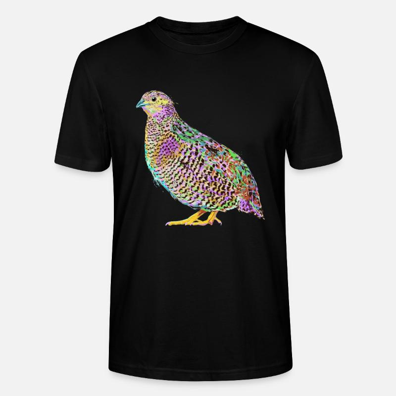 Splash caille - T-shirt bio CRAFTER Stanley Stella Unisexe - noir