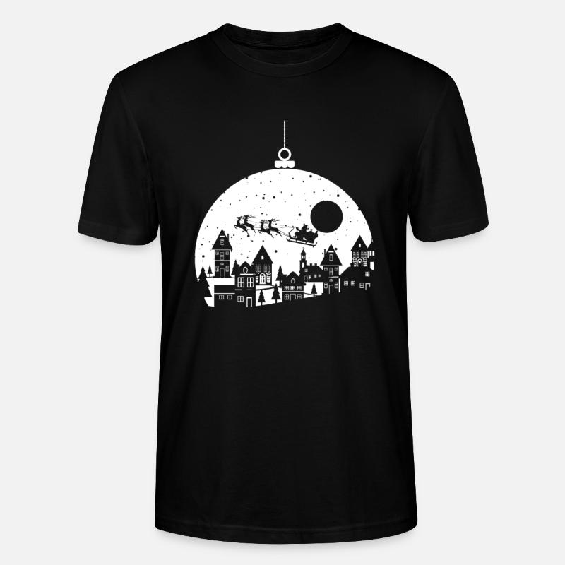 Christbaumkugel - Stanley/Stella Unisex Bio-T-Shirt CRAFTER - Schwarz