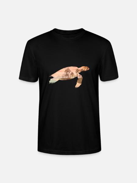 Turtle turtles gifts - Stanley/Stella CRAFTER Unisex Organic T-Shirt - black