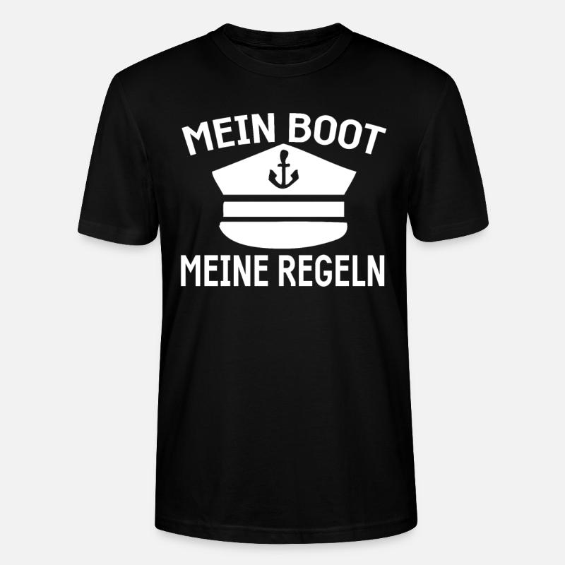 Boot Geschenke Bootsbesitzer - Stanley/Stella Unisex Bio-T-Shirt CRAFTER - Schwarz
