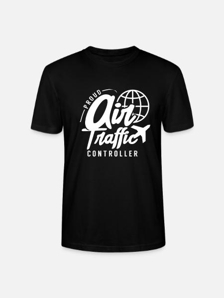 Stolzer Fluglotse Luftraum Flugsicherung Beruf - Stanley/Stella Unisex Bio-T-Shirt CRAFTER - Schwarz