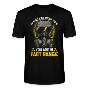 Pups Humor furzender Ehemann Freund Vater - Stanley/Stella Unisex Bio-T-Shirt CRAFTER - Schwarz - Vorne - Alina (178cm) & Michal (187cm)