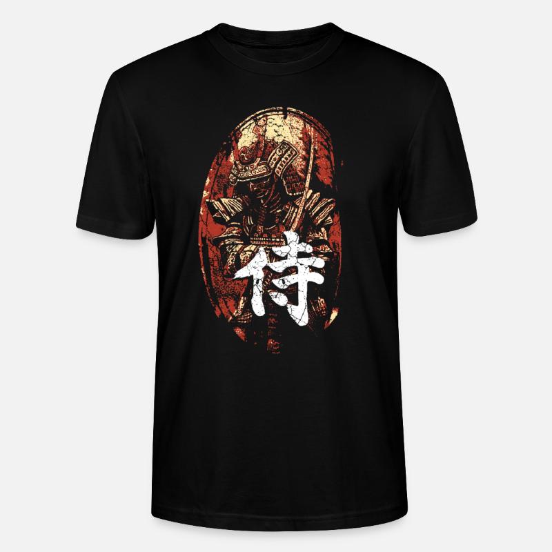 Samurai Japan Schrift Zeichen - Stanley/Stella Unisex Bio-T-Shirt CRAFTER - Schwarz