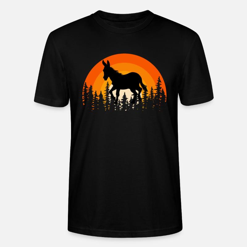 Esel - Stanley/Stella Unisex Bio-T-Shirt CRAFTER - Schwarz