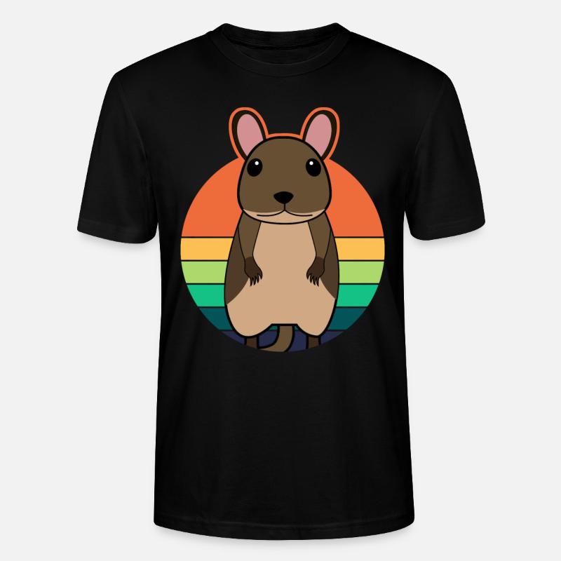 Degu mignon graphique rétro degus - T-shirt bio CRAFTER Stanley Stella Unisexe - noir
