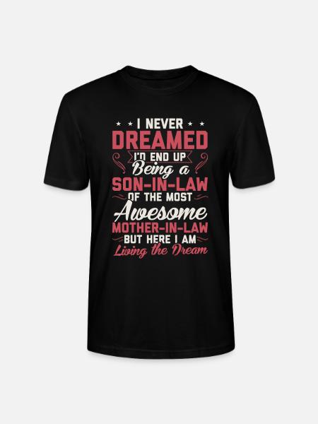 Sons in law son in law gift gift idea - Stanley/Stella CRAFTER Unisex Organic T-Shirt - black