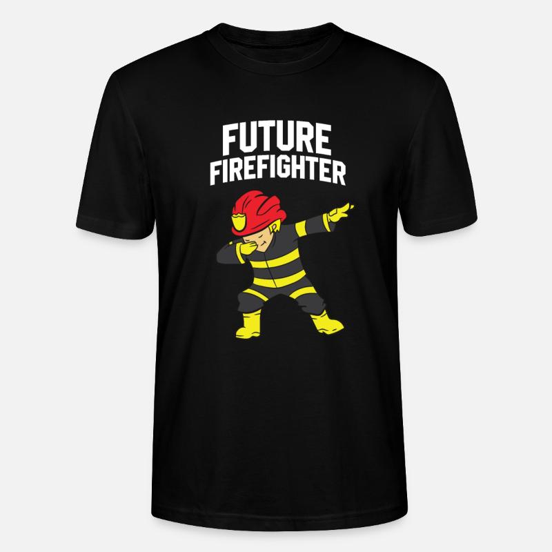 Futur pompier dabbing pompier - T-shirt bio CRAFTER Stanley Stella Unisexe - noir