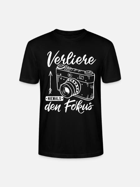 Fotograf Nigdy nie trać ostrości Fotografia Fot - Ekologiczna koszulka typu unisex Stanley/Stella CRAFTER - czarny