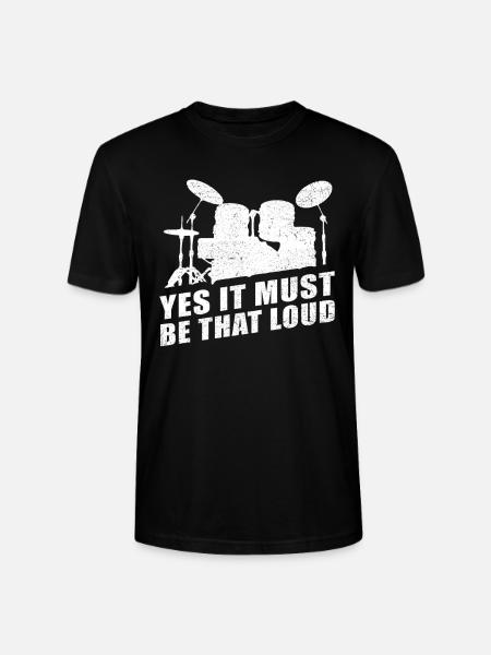Drums drummer drummer gift drummer - Stanley/Stella CRAFTER Unisex Organic T-Shirt - black