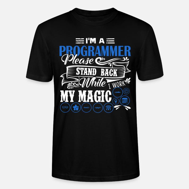 Programmierer Ich bin ein Programmierer - Stanley/Stella Unisex Bio-T-Shirt CRAFTER - Schwarz