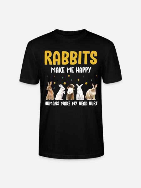 Lapins lapin lapins pâques - T-shirt bio CRAFTER Stanley Stella Unisexe - noir