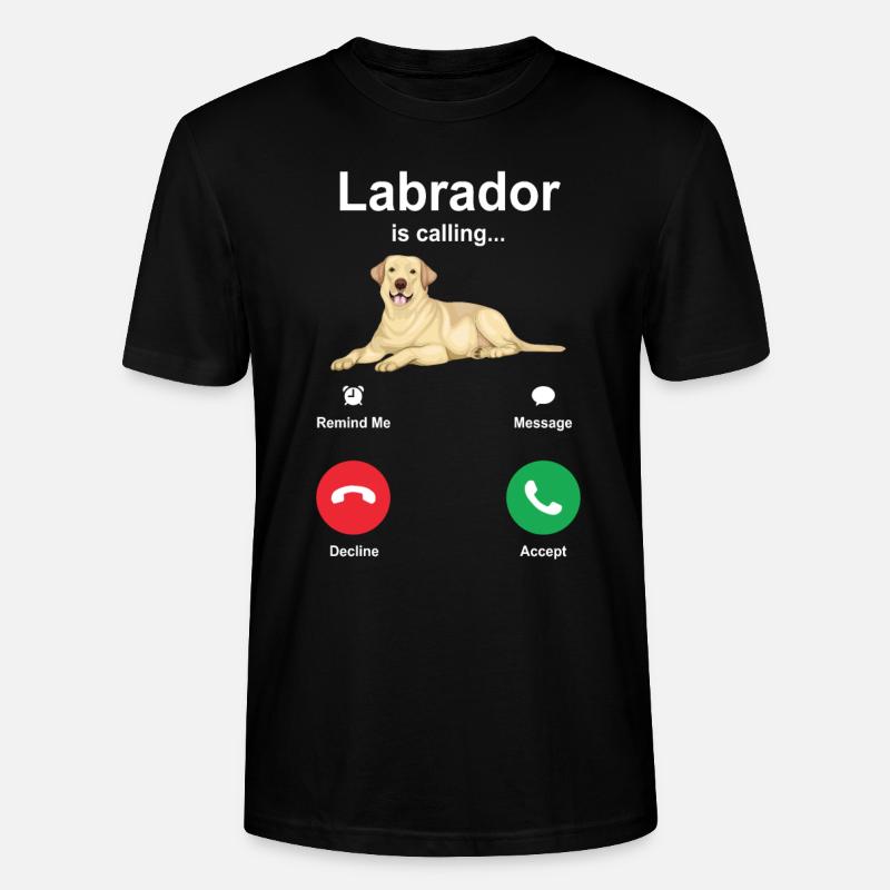 Labrador - Stanley/Stella Unisex Bio-T-Shirt CRAFTER - Schwarz