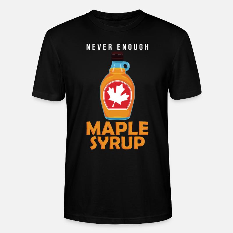 Jamais assez de sirop d'érable - T-shirt bio CRAFTER Stanley Stella Unisexe - noir