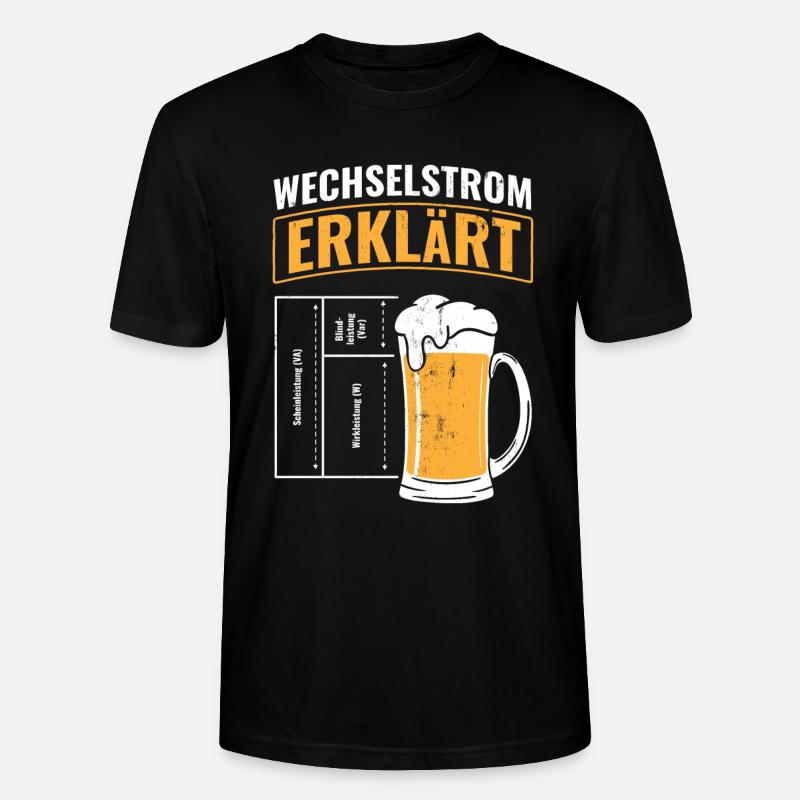 Strom Elektrotechnik Elektriker - Stanley/Stella Unisex Bio-T-Shirt CRAFTER - Schwarz