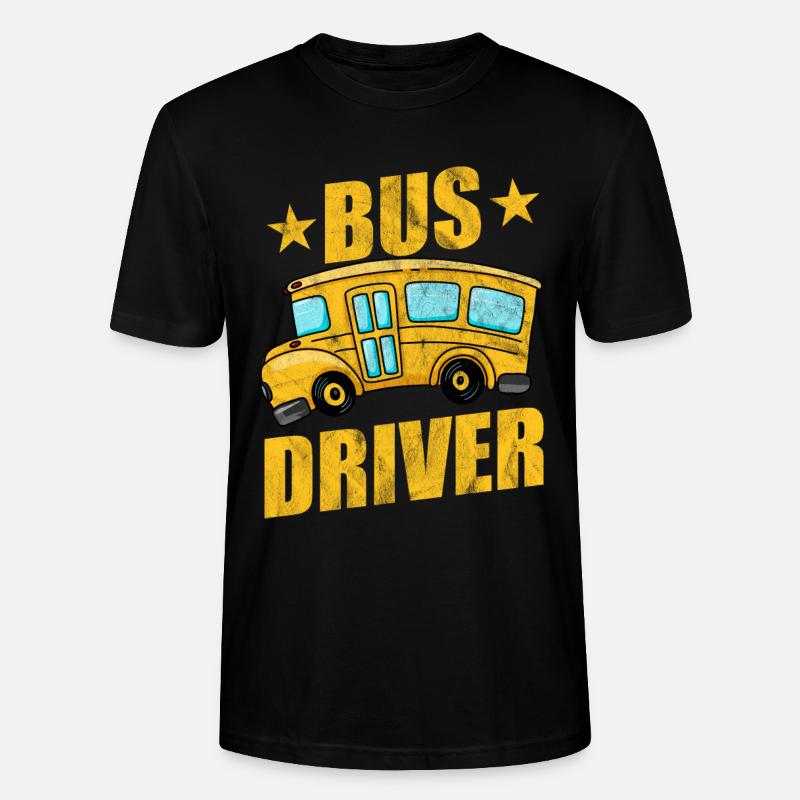 Bus - Stanley/Stella Unisex Bio-T-Shirt CRAFTER - Schwarz