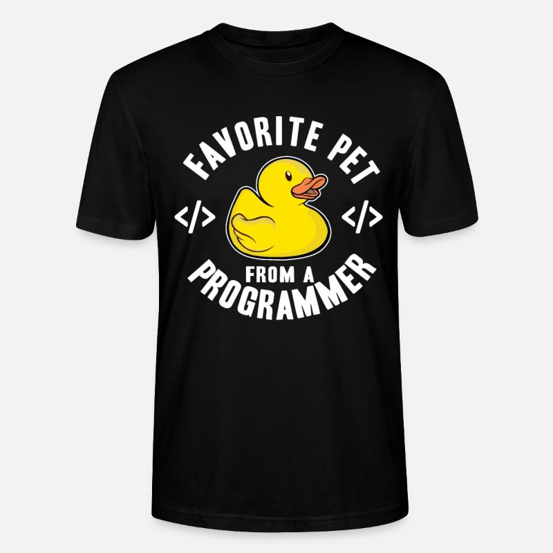 Programmierer Ente Programmieren Debugging Lustig - Stanley/Stella Unisex Bio-T-Shirt CRAFTER - Schwarz
