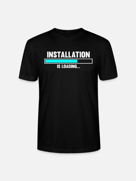 System mechanic installer loading bar - Stanley/Stella CRAFTER Unisex Organic T-Shirt - black