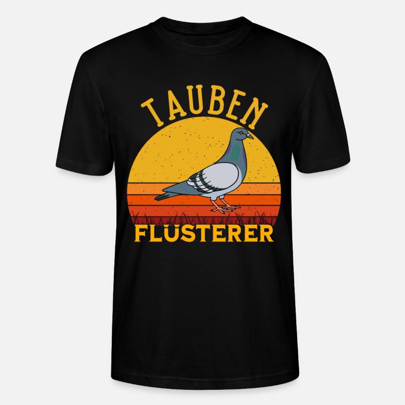 Tauben Flüsterer - Stanley/Stella Unisex Bio-T-Shirt CRAFTER - Schwarz