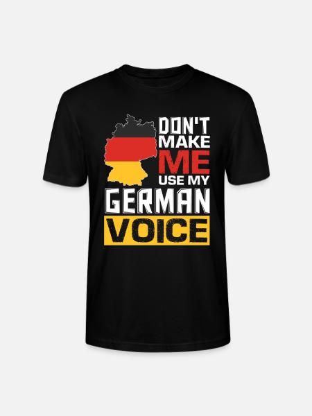 Grappige Duitse citaten Duits sprekend Duits - Stanley/Stella Uniseks bio-T-shirt CRAFTER - zwart