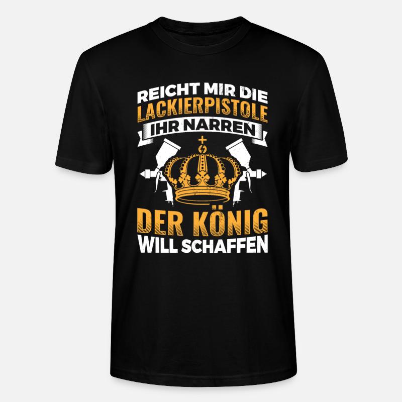 Geschenkidee Beruf Lackierer - Stanley/Stella Unisex Bio-T-Shirt CRAFTER - Schwarz