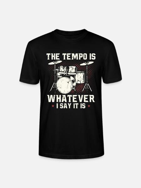 Drums drummer gift drummer drummer - Stanley/Stella CRAFTER Unisex Organic T-Shirt - black