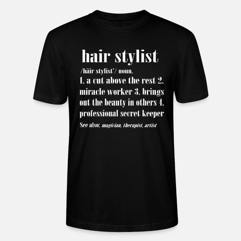 Friseur - Stanley/Stella Unisex Bio-T-Shirt CRAFTER - Schwarz