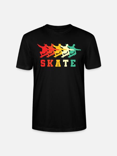 Skateboardeurs de skateboard - T-shirt bio CRAFTER Stanley Stella Unisexe - noir