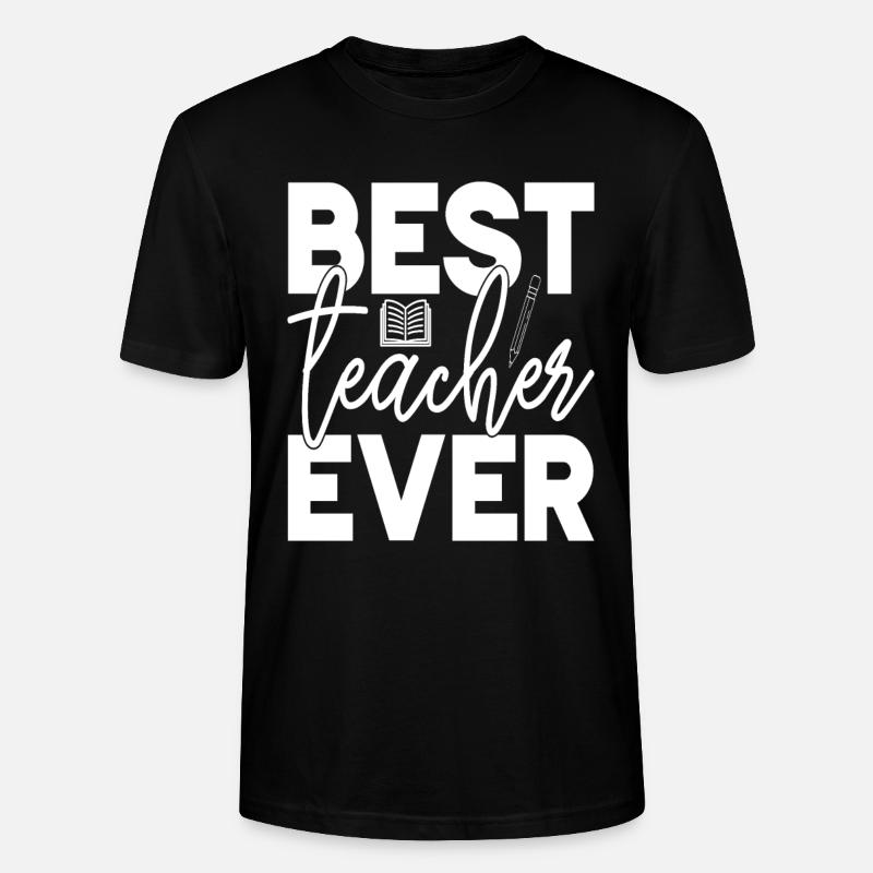 Bester Lehrer - Stanley/Stella Unisex Bio-T-Shirt CRAFTER - Schwarz