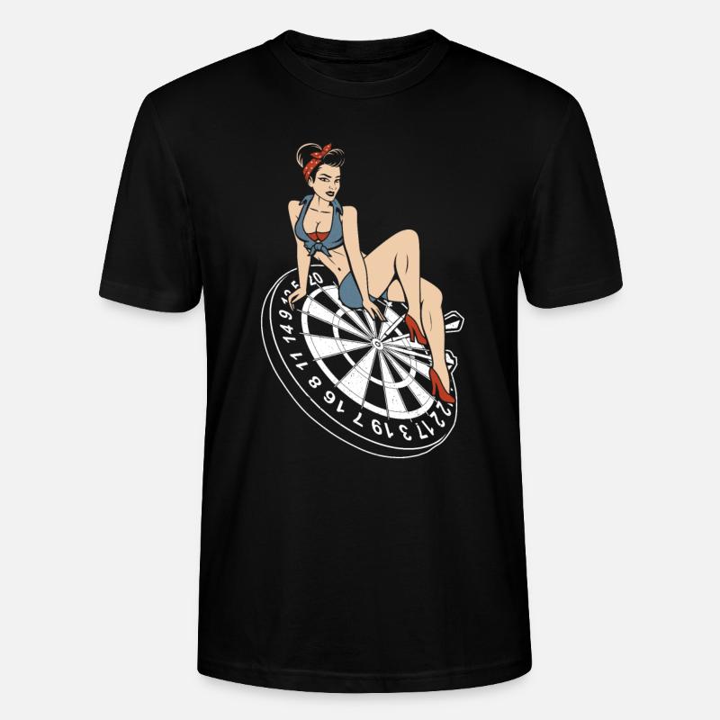 Darts Spruch Design - Stanley/Stella Unisex Bio-T-Shirt CRAFTER - Schwarz