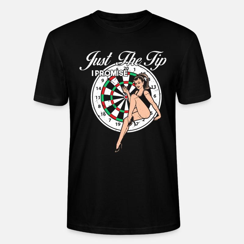 Darts Spruch Design - Stanley/Stella Unisex Bio-T-Shirt CRAFTER - Schwarz