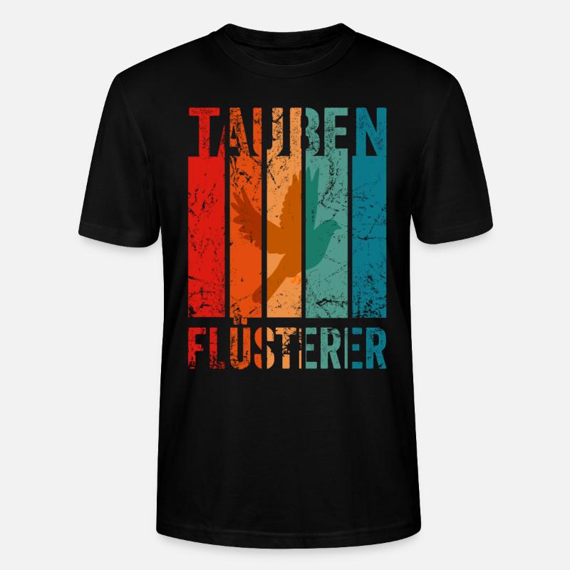 Tauben Flüsterer - Stanley/Stella Unisex Bio-T-Shirt CRAFTER - Schwarz