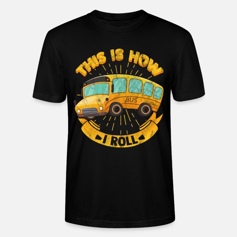 Bus - Stanley/Stella Unisex Bio-T-Shirt CRAFTER - Schwarz