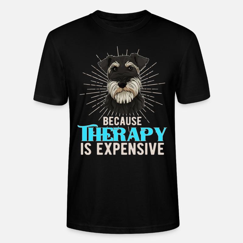 Zwergschnauzer Geschenk - Stanley/Stella Unisex Bio-T-Shirt CRAFTER - Schwarz