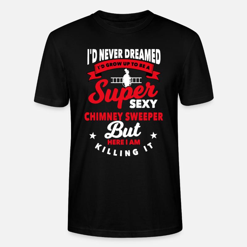 Idée cadeau ramoneur - T-shirt bio CRAFTER Stanley Stella Unisexe - noir