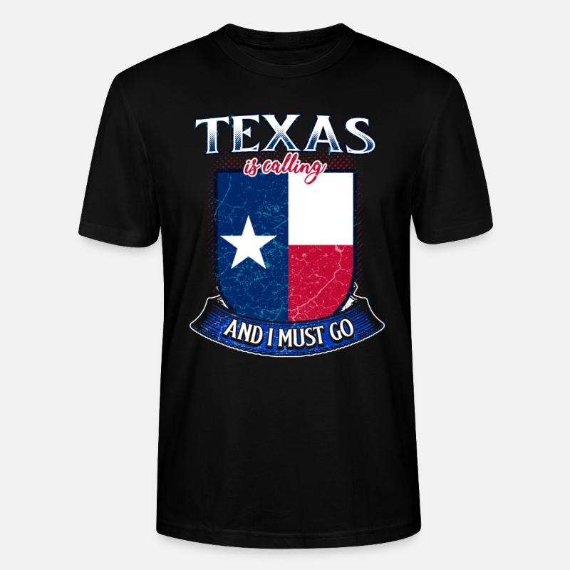 Texas - Stanley/Stella Unisex Bio-T-Shirt CRAFTER - Schwarz