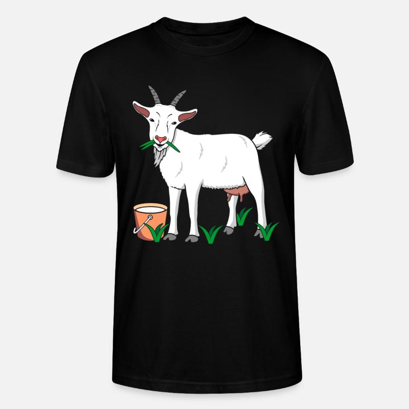 Lait de chèvre - T-shirt bio CRAFTER Stanley Stella Unisexe - noir