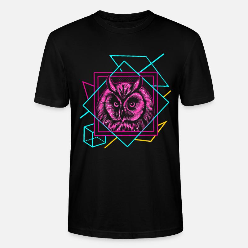 Eule - Stanley/Stella Unisex Bio-T-Shirt CRAFTER - Schwarz