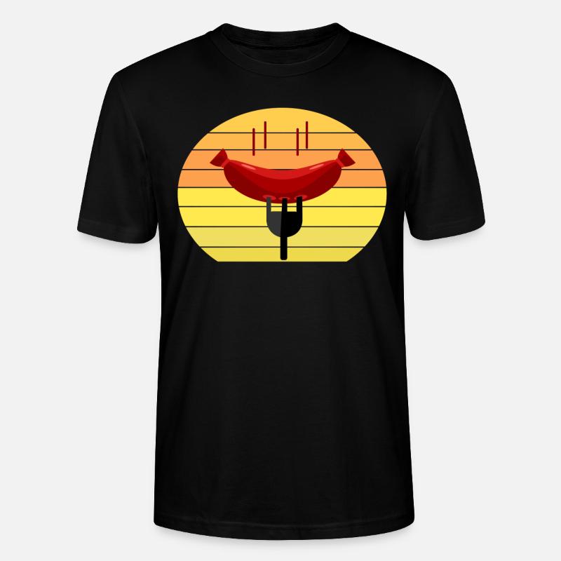 Deftiges Würstchen Sunset - Stanley/Stella Unisex Bio-T-Shirt CRAFTER - Schwarz
