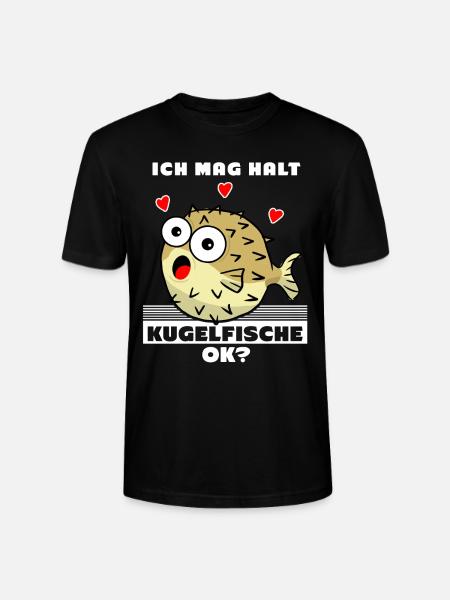 Kugelfisch - Ich mag Kugelfische - Stanley/Stella Unisex Bio-T-Shirt CRAFTER - Schwarz